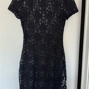 Elegant Black Lace Dress